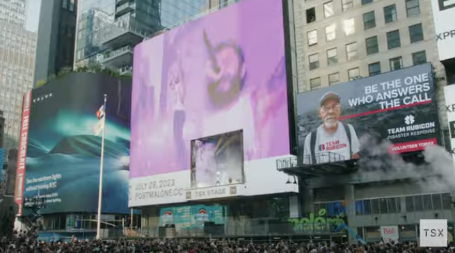 Post Malone Live at TXS, Times Square