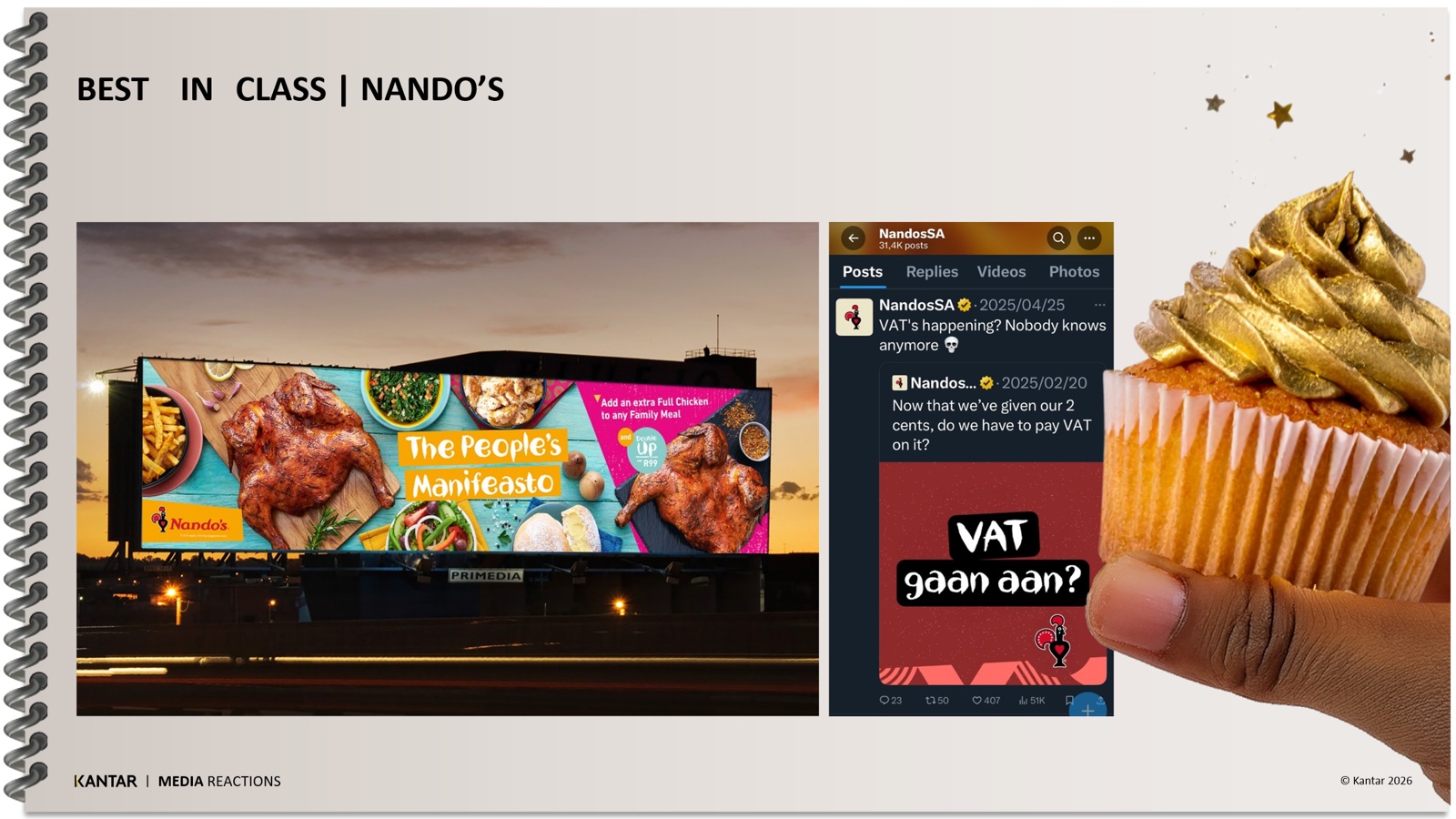 Best-in-class OOH creative: a Nando's billboard and Checkers Sixty60 social campaign turning media into cultural moments