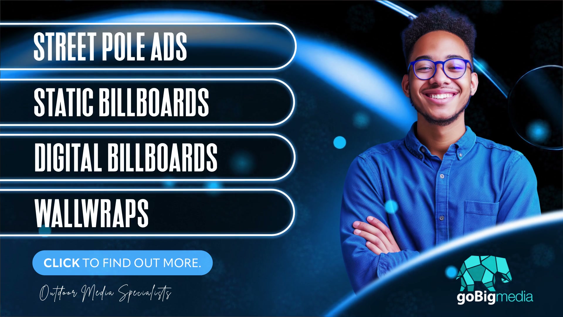 Go Big Media — Street pole ads, static billboards, digital billboards, wallwraps